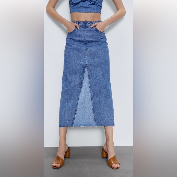 Limited collection ZARA DENIM skirt XS - Picture 6 of 7